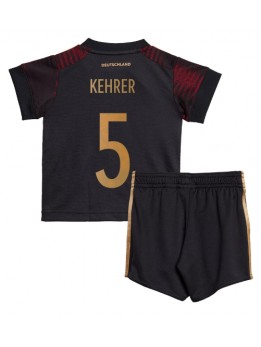 Tyskland Thilo Kehrer #5 Replika Borta Kläder Barn VM 2022 Kortärmad (+ byxor)